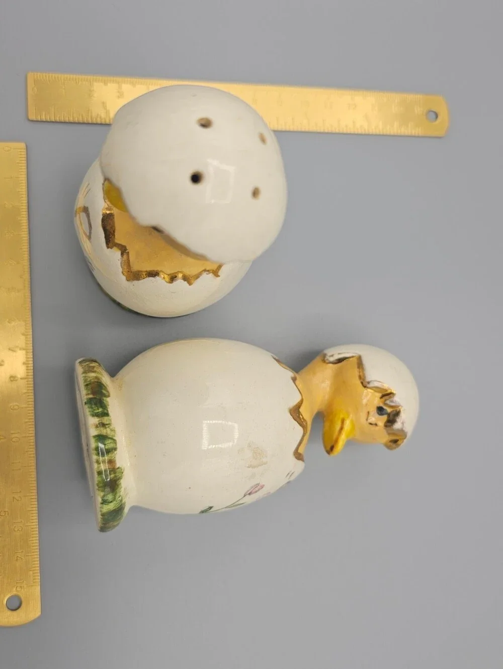 Vintage Ceramic Duck Salt and Pepper Shakers Set